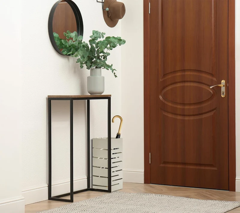 Portaombrelli Elegante Design Moderno in Metallo Con Ganci per ombrellini Il Gruppone