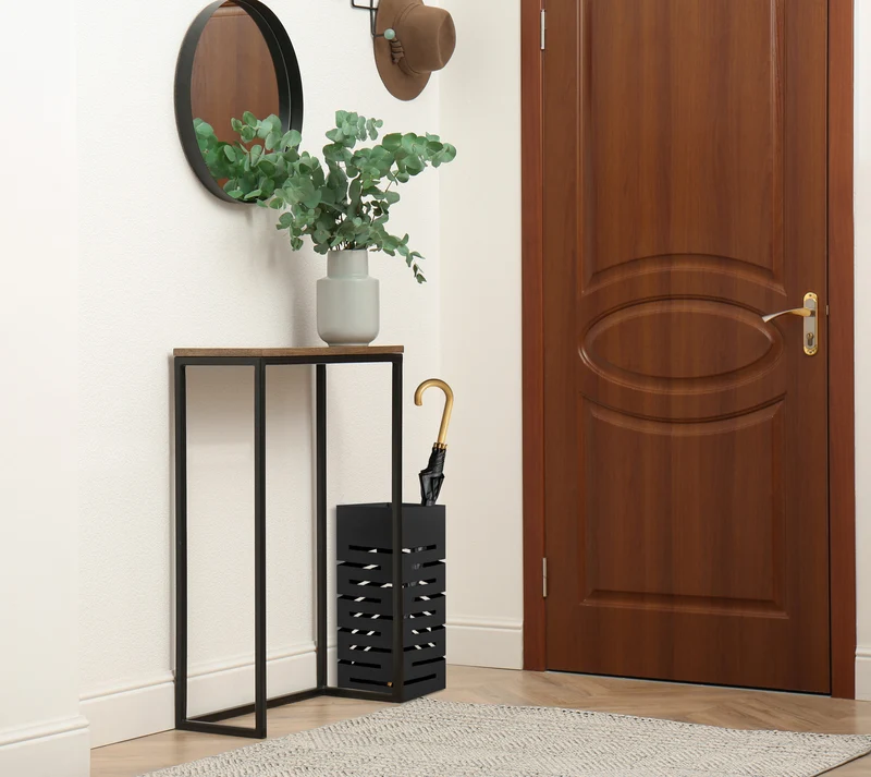 Portaombrelli Elegante Design Moderno in Metallo Con Ganci per ombrellini Il Gruppone