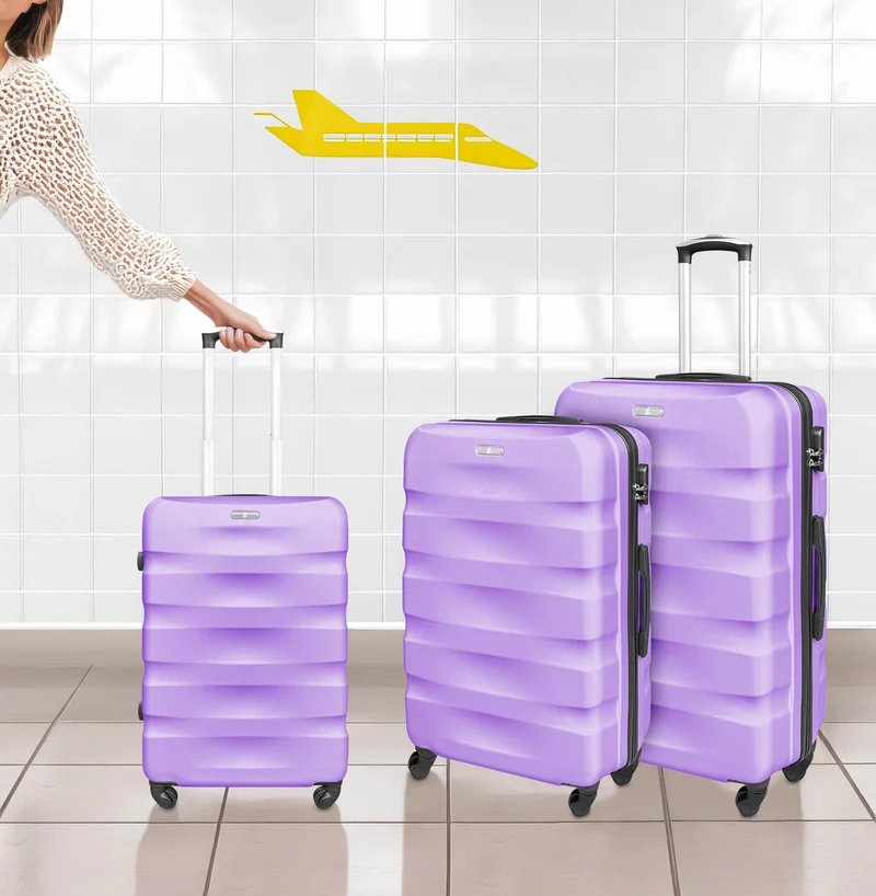 Set Di 3 Valigie Rigide ABS Valigia Da Viaggio Con Chiusura Lucchetto Il Gruppone