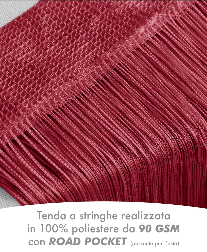 Tenda A Fili Stringhe Finestre Porta Finestra Elegante Tinta Unita Il Gruppone