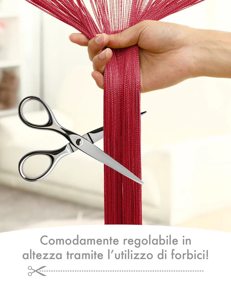 Tenda A Fili Stringhe Finestre Porta Finestra Elegante Tinta Unita Il Gruppone