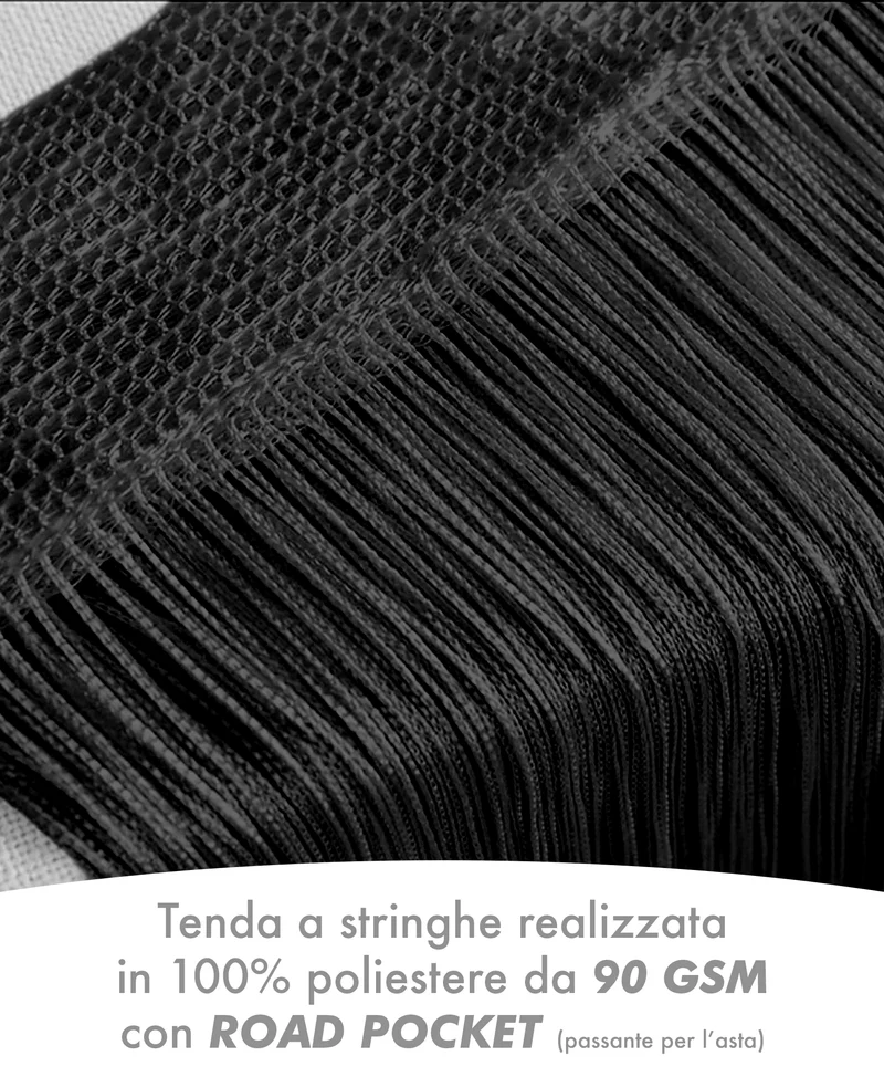 Tenda A Fili Stringhe Finestre Porta Finestra Elegante Tinta Unita Il Gruppone