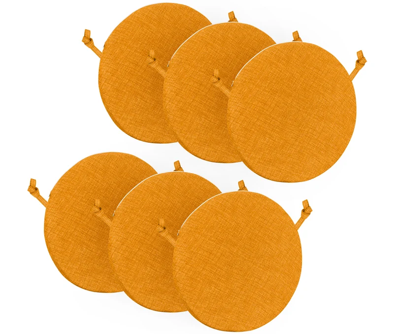 Cuscini Rotondi per Sedie Ø40 cm Imbottiti e Sfoderabili con Lacci Made in Italy Il Gruppone