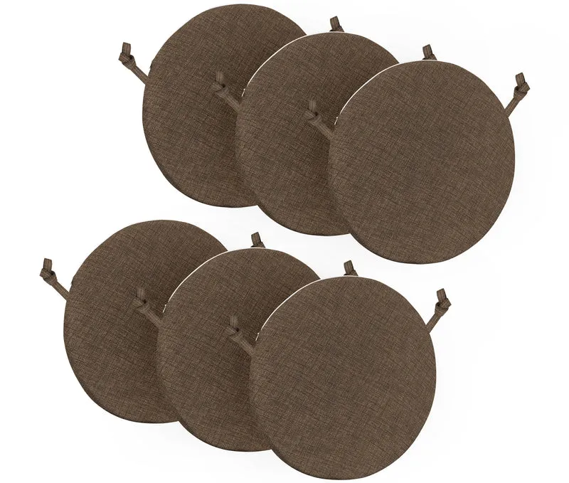 Cuscini Rotondi per Sedie Ø40 cm Imbottiti e Sfoderabili con Lacci Made in Italy Il Gruppone