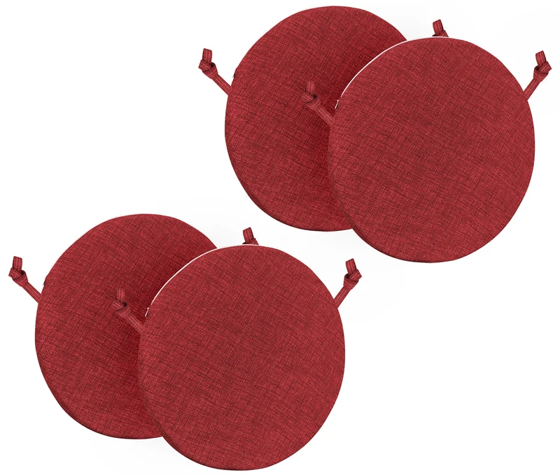 Cuscini Rotondi per Sedie Ø40 cm Imbottiti e Sfoderabili con Lacci Made in Italy Il Gruppone