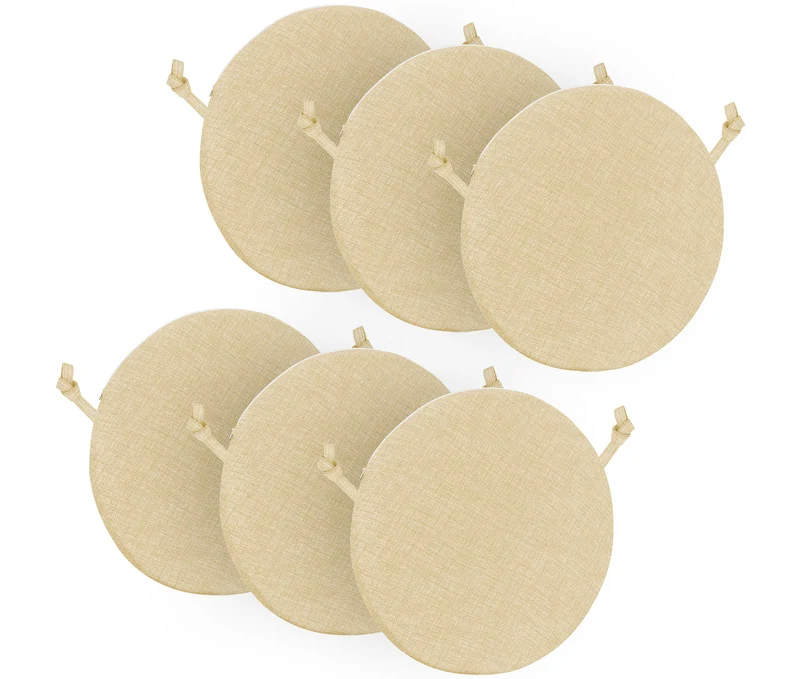 Cuscini Rotondi per Sedie Ø40 cm Imbottiti e Sfoderabili con Lacci Made in Italy Il Gruppone