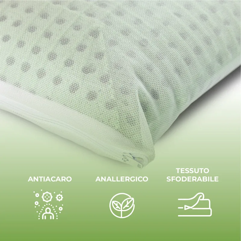 Guanciale in Memory Foam Microforato con Aromaterapia Sfoderabile Made in Italy Il Gruppone