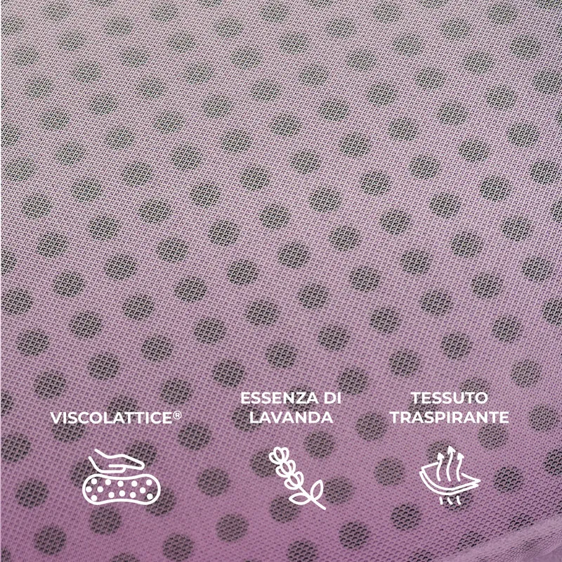 Guanciale in Memory Foam Microforato con Aromaterapia Sfoderabile Made in Italy Il Gruppone