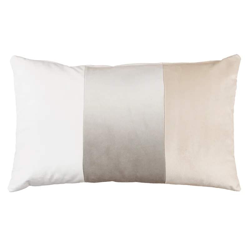 Cuscino in Velluto con Tecnica Patchwork Rettangolare - Arcimboldi Patchwork