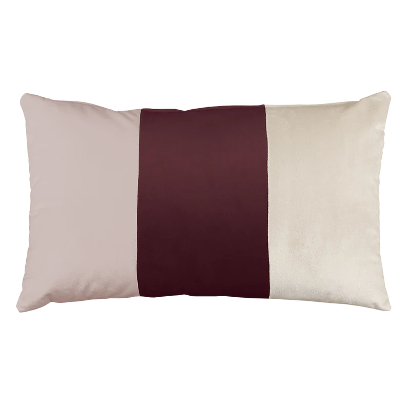Cuscino in Velluto con Tecnica Patchwork Rettangolare - Arcimboldi Patchwork
