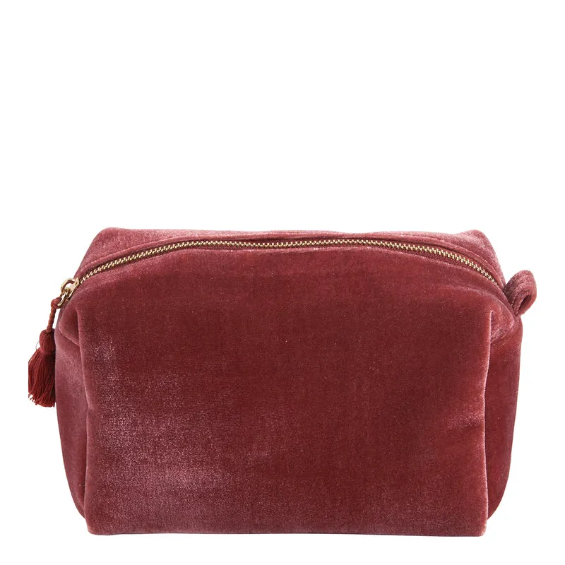 Trousse da Bagno in Velluto Tinta Unita - Velours