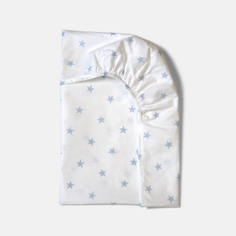 Lenzuolo Bianco Stelle Azzurre