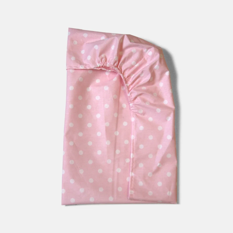Lenzuolo Rosa Pois Bianchi