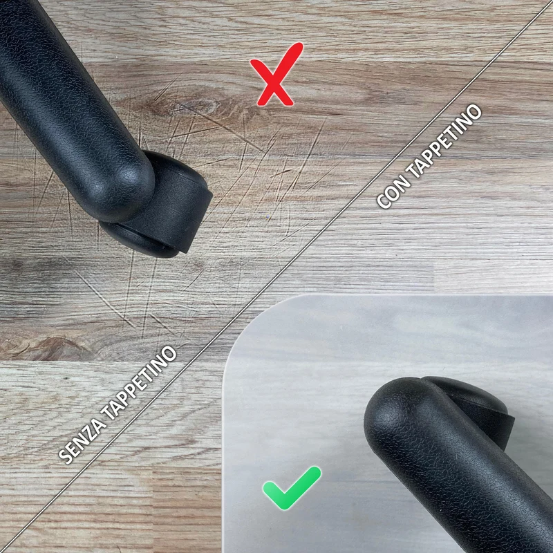 Tappeto Trasparente Per Sedia Da Ufficio 90 x 120 Cm In Vinile Il Gruppone
