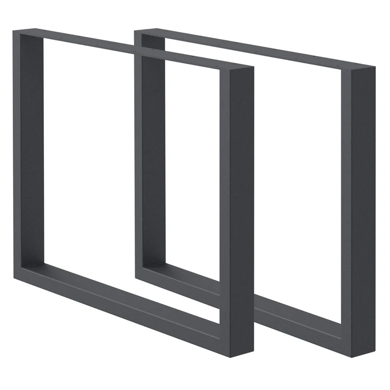 Tischbeine Tischgestell 2er Set U-Design aus Stahl ML-Design