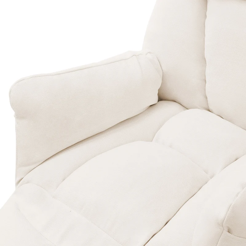 Relaxsessel in Leinen-Optik mit Armlehne & Liegefunktion ML-Design