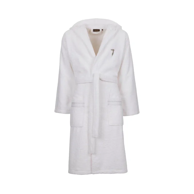 Accappatoio con Cappuccio ribbon in Cotone 380 gr/mq