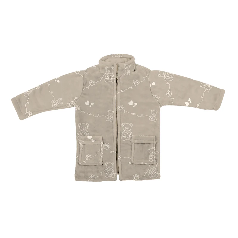 Vestaglia per Bambino in Micropile Stampata - Dreaming Bear
