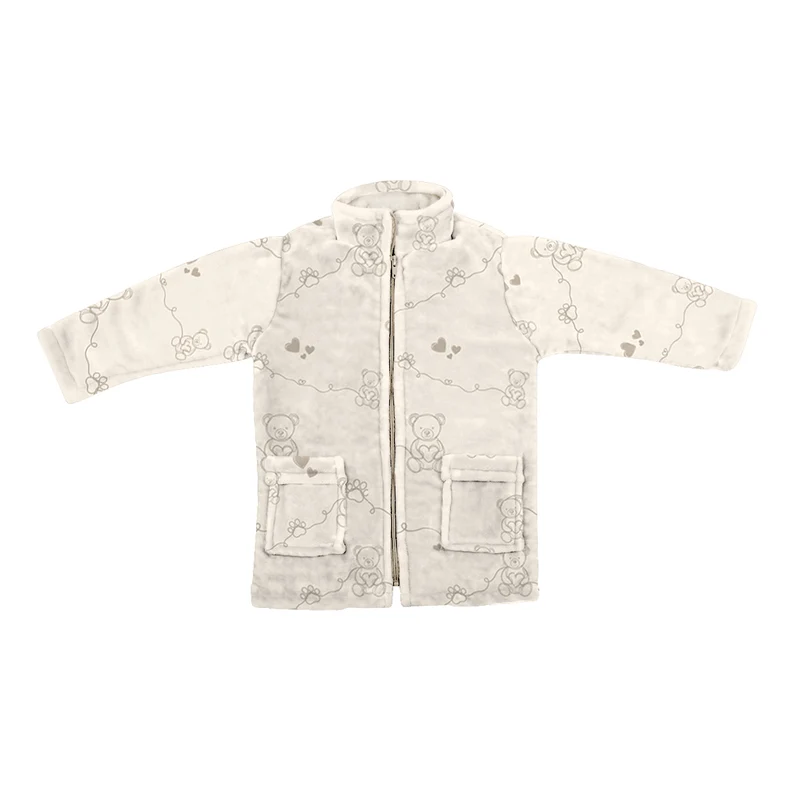 Vestaglia per Bambino in Micropile Stampata - Dreaming Bear