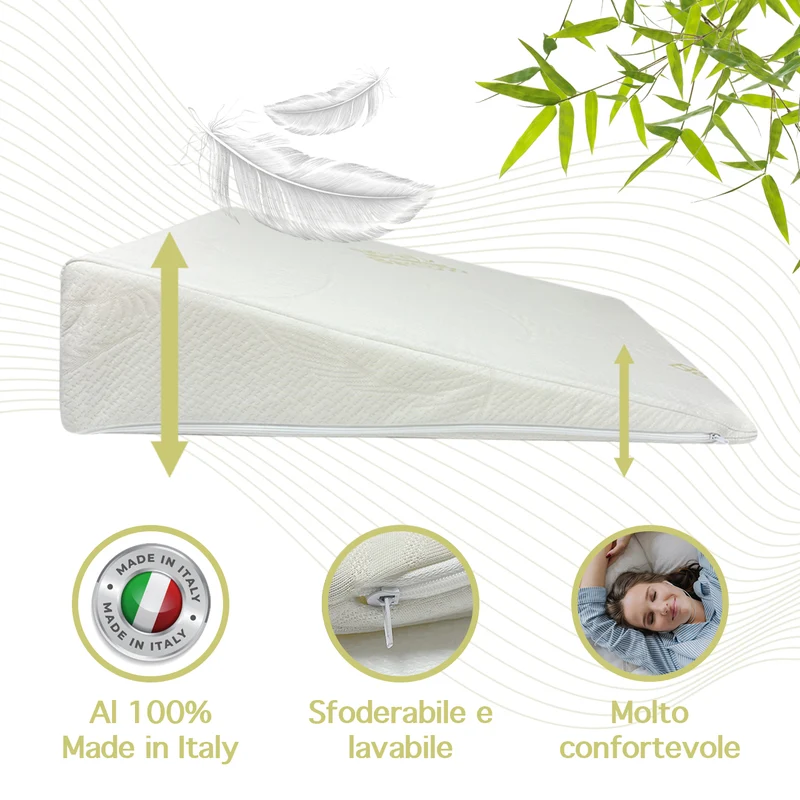 Cuscino Cuneo Da Lettura Ergonomico Letto E Divano Sollevatore Gambe Pesanti Il Gruppone