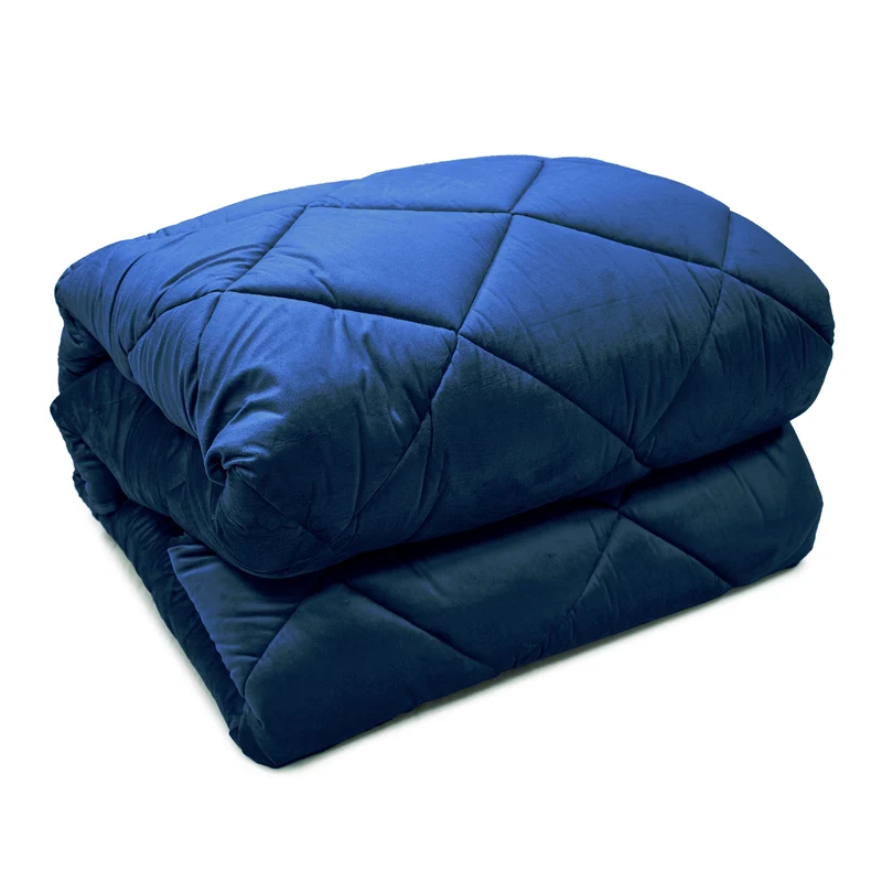 Trapunta Matrimoniale in Velluto Elegante Invernale Effetto Piuma 600 g/mq Made in Italy Il Gruppone
