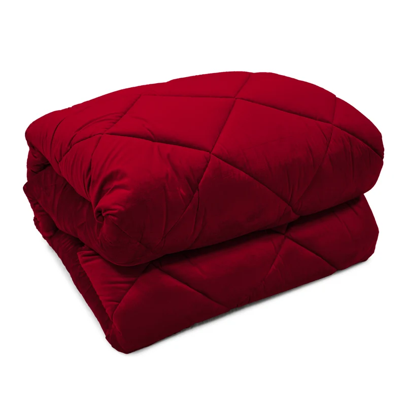Trapunta Matrimoniale in Velluto Elegante Invernale Effetto Piuma 600 g/mq Made in Italy Il Gruppone
