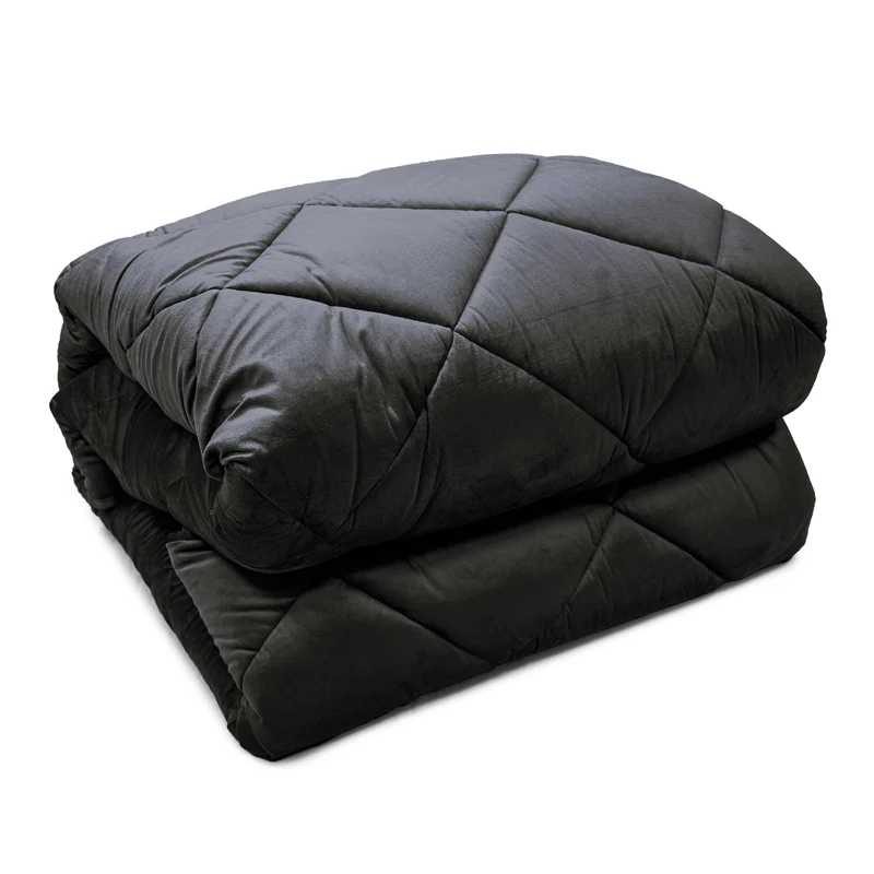Trapunta Matrimoniale in Velluto Elegante Invernale Effetto Piuma 600 g/mq Made in Italy Il Gruppone