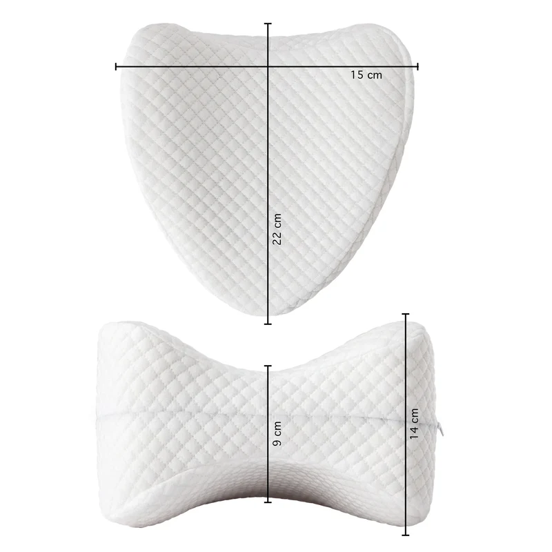 Cuscino Gambe Ergonomico in Memory Foam per Ginocchia Certificato Oeko-Tex Il Gruppone