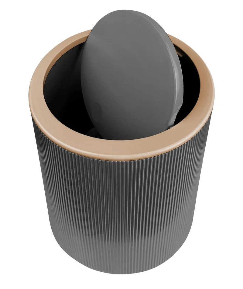 Set Accessori Bagno 5 Pezzi Design Moderno in Plastica Il Gruppone