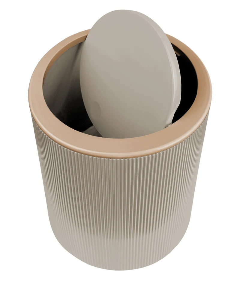 Set Accessori Bagno 5 Pezzi Design Moderno in Plastica Il Gruppone