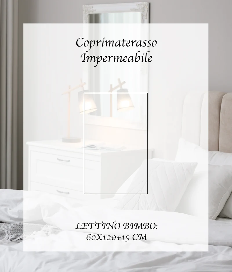 Coprimaterasso Impermeabile Trapuntato per Lettino neonati Antiacaro Traspirante con Angoli Il Gruppone