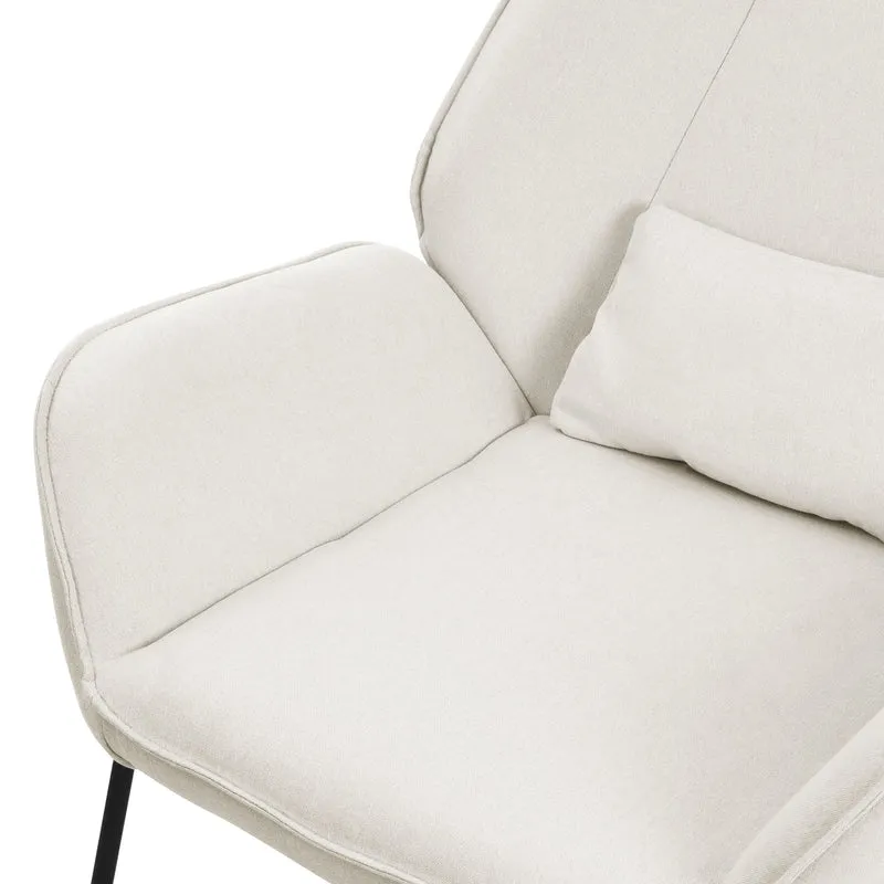 Relaxsessel Loungesessel mit Leinenbezug mit Armlehne ML-Design