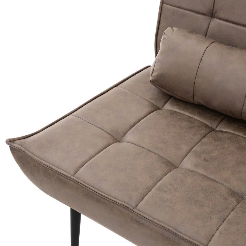 Relaxsessel Loungesessel aus PU-Leder mit Lendenkissen ML-Design