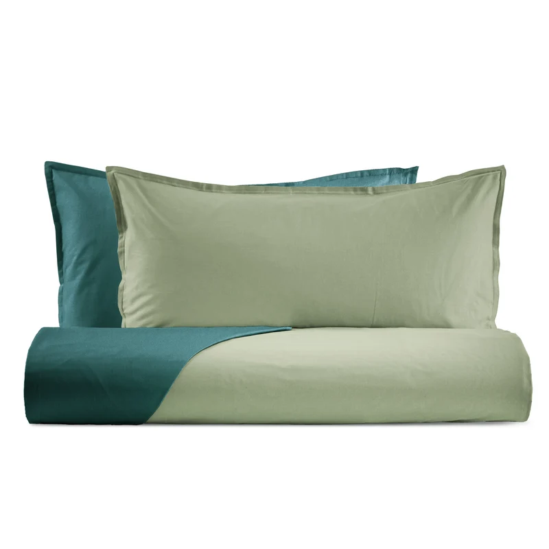 Parure Copripiumino in Percalle di Cotone 200TC Double Face - Milano Bicolor