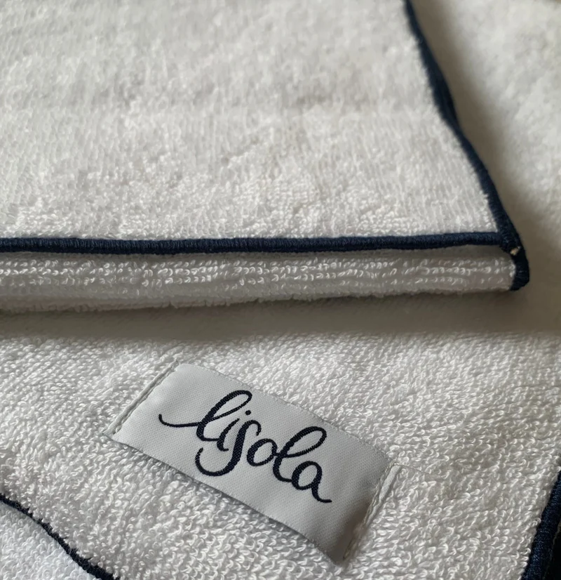 Telo da Bagno in Spugna di Cotone con finiture Overlock - Reunus