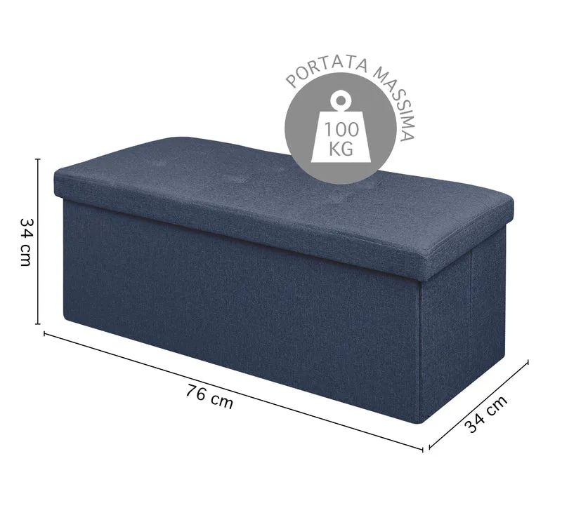 Pouf Contenitore Cassapanca Con Scarpiera Interna Il Gruppone