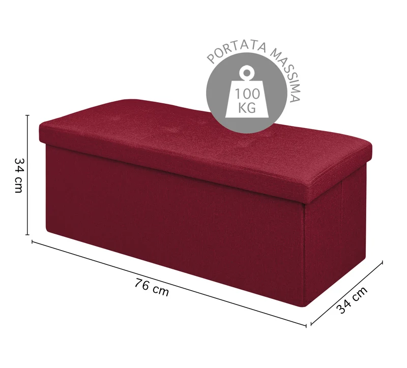 Pouf Contenitore Cassapanca Con Scarpiera Interna Il Gruppone