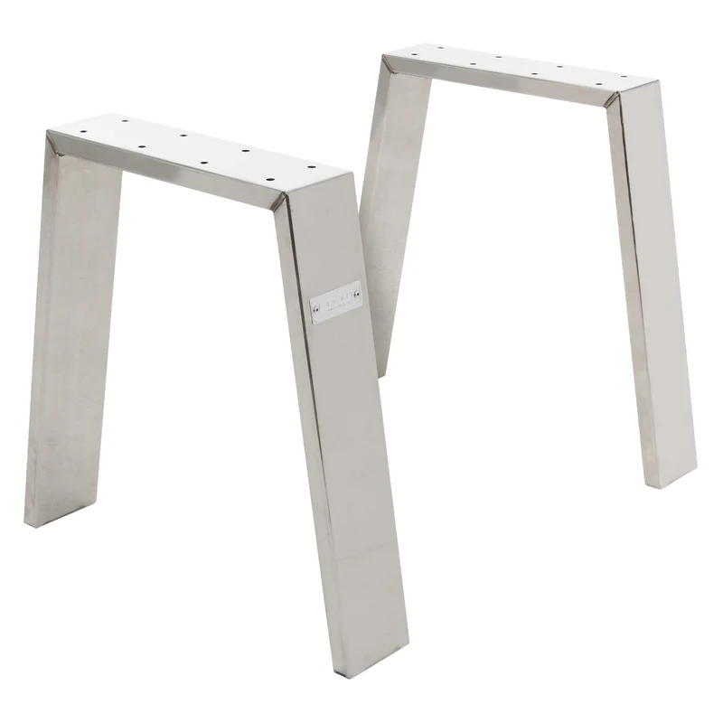 Tischbeine Tischgestell 2er Set Trapez-Design aus Stahl ML-Design