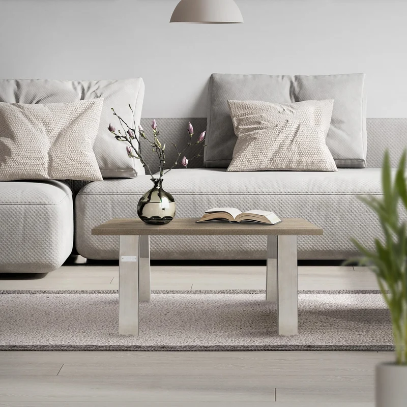 Tischbeine Tischgestell 2er Set Trapez-Design aus Stahl ML-Design