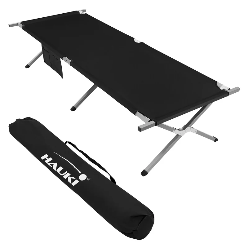 Campingbett Feldbett klappbar 210x83x46 cm mit Tragetasche bis 150 kg Hauki