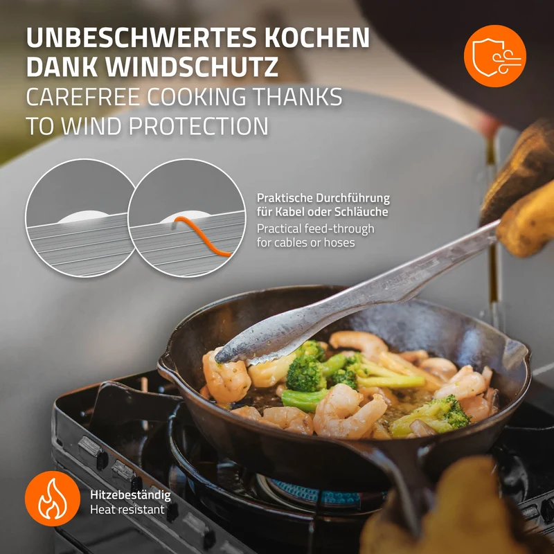 Camping Küche faltbar mit Tragetasche aus Aluminium inkl. Arbeitsplatte Hauki