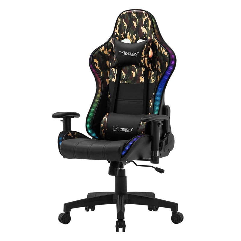 Gaming Stuhl PVC-Leder RGB