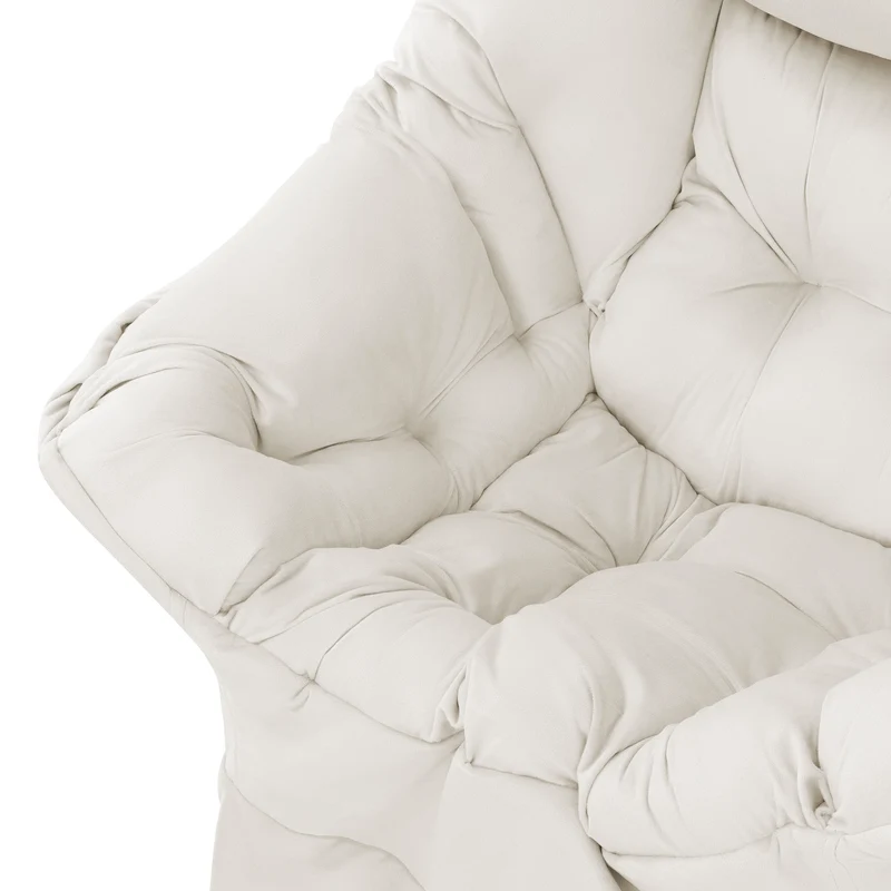 Relaxsessel Loungesessel mit Armlehnen und dickem Kopfkissen und Metallgestell bis 120 kg ML-Design