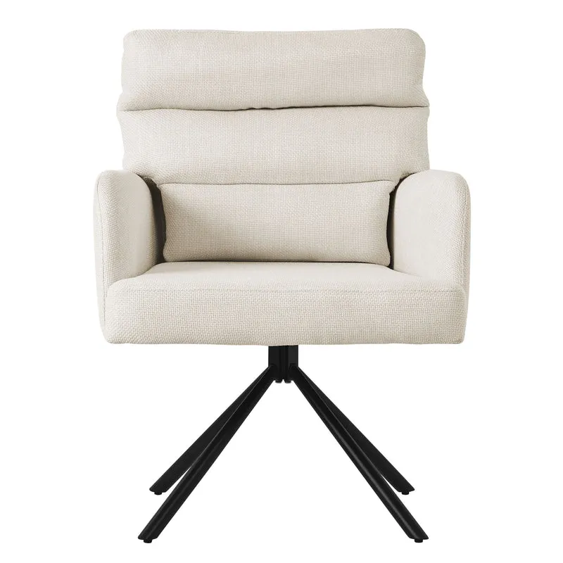 Esszimmerstuhl aus gewebtem Stoff mit abnehmbaren Kissen ML-Design