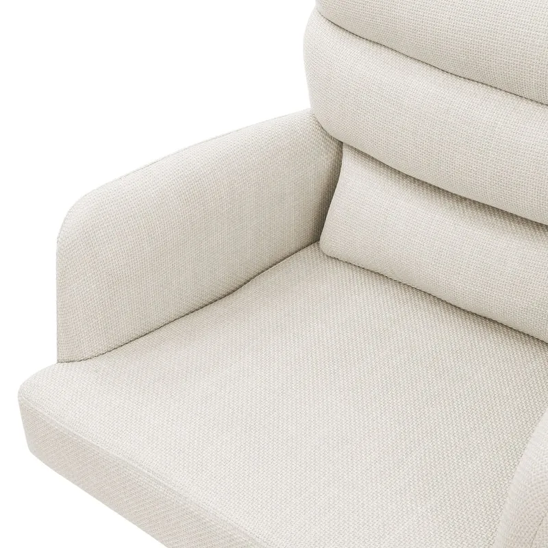 Esszimmerstuhl aus gewebtem Stoff mit abnehmbaren Kissen ML-Design