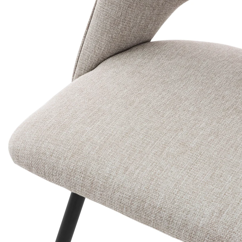 Esszimmerstuhl Küchenstuhl 2er Set gepolstert mit offenem Rücken ML-Design
