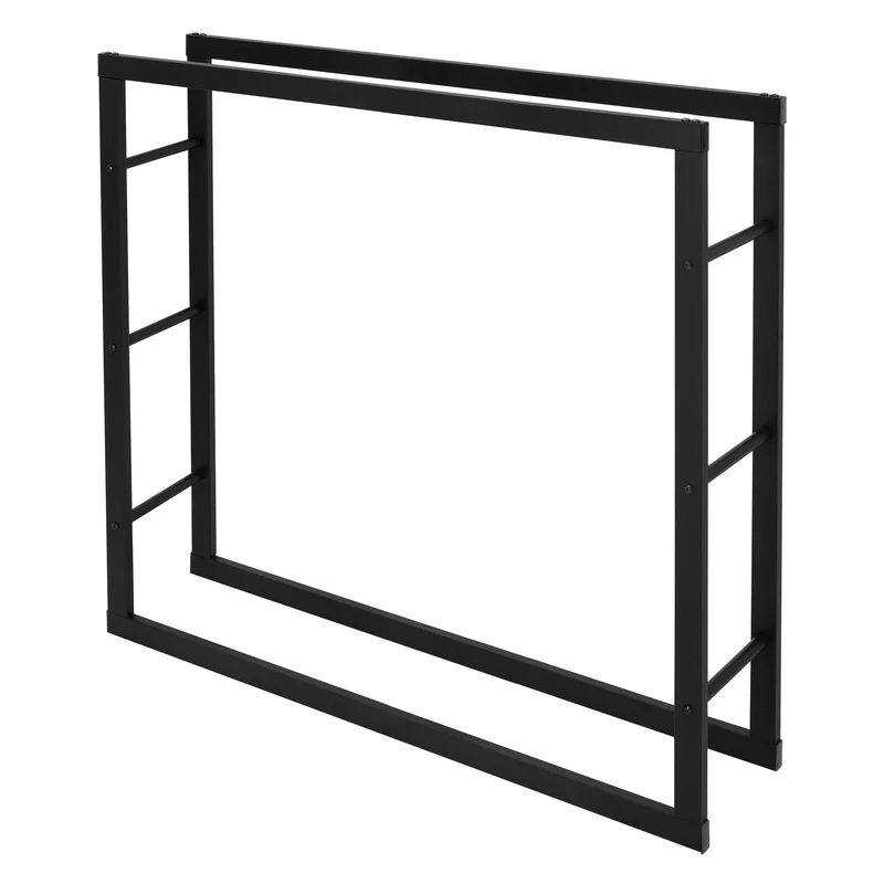 Kaminholzregal Brennholzregal rechteckig aus Stahl ML-Design