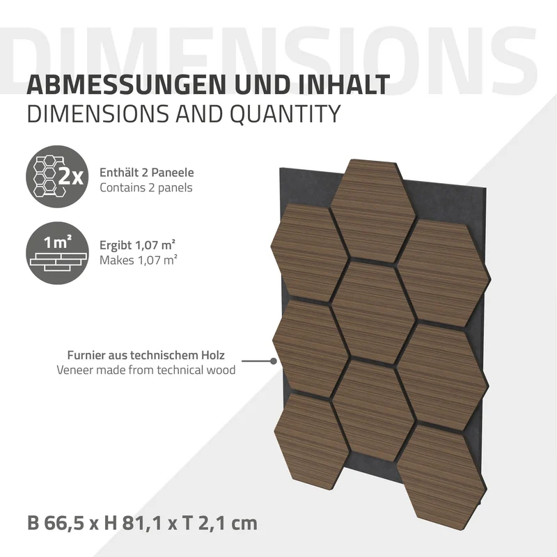 Akustikpaneele für 1m²