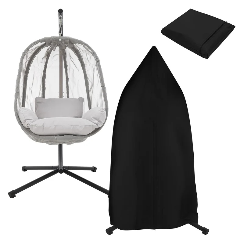 Hängesessel cm mit Gestell aus Stahl 100x105x177 und Sitzkissen 150kg ML-Design