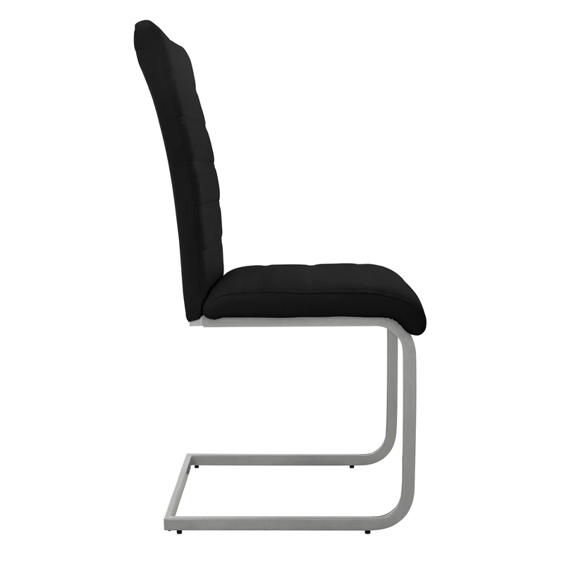 Esszimmerstuhl Freischwinger 2er Set mit Rückenlehne Kunsterlederbezug ML-Design